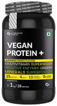 Carbamide Forte Vegan Protein+ with Multivitamins | No Added Sugar | Flavour Powder Alphonso Mango