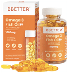 BBetter Omega 3 Fish Oil 1000mg Softgel | For Heart, Joint & Eye Health | Vitamins & Nutritional Supplement