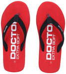 Doctor Extra Soft D27 Care Orthopaedic Diabetic Super Fit Comfort Daily Use Flip-flops for Men Red 10