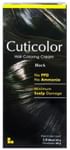Cuticolor Black Hair Coloring Cream | PPD & Ammonia-Free