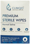 Cliniqo Normal Saline Premium Sterile Wipes (20 Each) | Eye Wipes