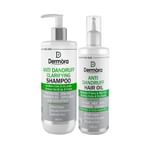 Dermora Combo Pack of Anti Dandruff Clarifying Shampoo 300ml and Anti Dandruff Hair Oil 200ml