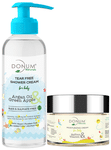 Donum Naturals Combo Pack of Tear Free Shower Cream and Saffron & Vitamin F Moisturizing Cream for Baby