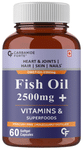 Carbamide Forte Fish Oil 2500mg + Vitamin | Softgel Capsule for Heart, Joints, Hair, Skin & Nails