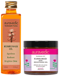 Auravedic Combo Pack of Kumkumadi Oil 100ml & Kumkumadi Skin Brightening Gel 100gm