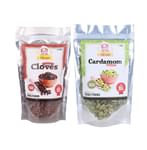 Chau Foods Combo Pack of Cloves & Cardamom (100gm Each)