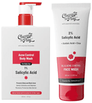 Chemist At Play Combo Pack of  1% Salicylic Acid Acne Control Body Wash & Oil & Acne Control Face Wash (100ml)