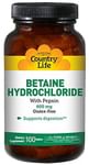 Country Life Betaine Hydrochloride with Pepsin 600mg Tablet