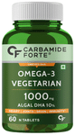 Carbamide Forte Omega 3, 1000mg Algal DHA Vegetarian Tablet