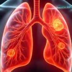 a close-up of a human lungs