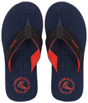 Doctor Extra Soft D28 Orthopaedic and Diabetic Super Fit Comfort Doctor Slipper, Flip-Flop, Cushion, Slides and House Slipper for Men Navy/Red 12