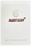 Auditech Rechargeable Superior Sound Quality Amplifier Behind the Ear Hearing Aid Beige