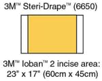 3M 6650 Ioban Antimicrobial Incise Drapes