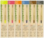 Dr. Morepen Organic Bamboo Toothbrush Adult 3 Medium & 3 Soft Neon, Pink, Orange, Blue, Brown & Charcoal