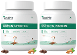 Andme Plant Based Women's Protein Powder (500gm Each) Choco Almond