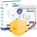 Care View Universal Yellow CV1221 N95 FFP2 Certified Earloop with 6 Layers Filtration Protective Mask
