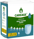 Careage Premium Adult Diaper Pants | Absorbent Core Elastic Waist Diaper | (10 Each) Medium