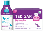Combo Pack of Tedibar Bathing Bar (75gm) & Spoo Gentle Baby Shampoo (125ml)