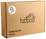 Fabpad Reusable Cloth Pads 4 Regular & 4 Maxi Maroon