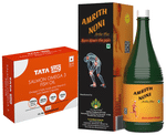 Combo Pack of Amrith Noni Artho Plus (750ml) & Tata 1mg Salmon Omega 3 Fish Oil Capsule (30)