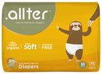 .allter Organic Natural Bamboo Ultra Soft Chemical Free Taped Diaper Medium