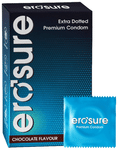 Erosure Extra Dotted Premium Condom Chocolate