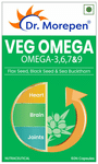 Dr. Morepen Veg-Omega 3-6-7-9 | Capsule for Heart, Brain & Joint Health