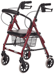 Entros SC5001 Premium Quality Aluminum Light Weight Rollator with Seat & Wheel