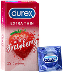 Durex Extra Thin Condom Strawberry
