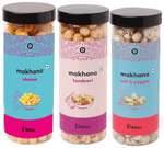 Dibha Cheese Makhana, Salt & Pepper Makhana Tandoori Makhana ( 100gm Each )