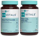 Combo Pack of HealthKart HK Vitals Fish Oil Omega 3 Fatty Acids Soft Gelatin Capsule & HealthKart HK Vitals Multivitamin Tablet (60 Each)