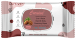 Cursive 3 in 1 Face Hand & Body Cleansing Wipes Cedarwood