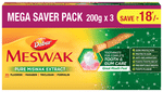 Dabur Meswak Toothpaste (200gm Each) Mega Saver Pack | For Healthy Teeth & Gums