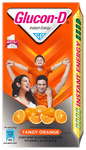 Glucon-D with Glucose, Calcium, Vitamin C & Sucrose | Nutrition Booster Tangy Orange