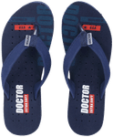 Doctor Extra Soft D 21 Orthopaedic and Diabetic Super Comfort Slippers for Women Navy 7