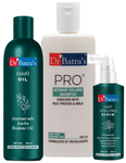 Dr Batra's Combo Pack of Hair Vitalizing Serum 125ml, Hair Oil 200ml and Pro+ Intense Volume Shampoo 200ml