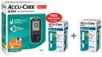Accu-Chek Combo Pack of Active Blood Glucose Monitoring System with 10 Strip Free & Accu-Chek Active 25 Strip