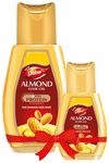 Dabur Almond Hair Oil with Soya Protein & Vitamin E | For Damage Free Hair with 200ml Hair Oil Free