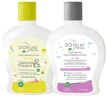 Donum Naturals Combo Pack of Oatmeal & Vitamin F Moisturising Lotion and Therapeutic Moisturizing Lotion for Baby