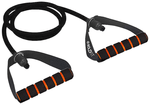 Boldfit Resistance Tube with Foam Handles, Door Anchor for Exercise & Stretching Black 15kg
