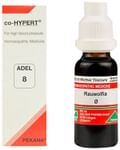 ADEL Anti Hypertensive Combo Pack of 8 CO-Hypert Drop & Rauwolfia Mother Tincture (20ml Each)