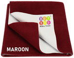 Bey Bee Waterproof Mattress Protector Sheet for Babies and Adults (140cm X 100cm) Large Maroon