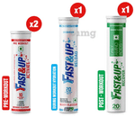 Fast&Up Combo Pack of Activate (10+10), Reload & Recover Effervescent Tablets (20 Each)