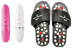 Dominion Care Combo Pack of Accupressure Massage Slipper and Eye Massager