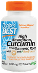 Doctor's Best High Absorption Curcumin from Turmeric Root 1000mg Tablet | For Healthy Joints