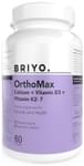 Briyo Orthomax Soft Gels | Bone & Immunity Support | Calcium, Vitamin D3 & K2-M7 Soft Gelatin Capsule
