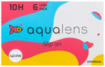 Aqualens 10H Monthly Disposable Contact Lens with UV Protection Optical Power -1.5 Transparent Spherical