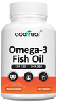 Adorreal Omega-3 Fish Oil EPA 330 + DHA 220 Softgels