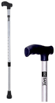 Be Safe Forever Adult Walking Cane Support Stick Height Adjustable Grey Steel