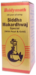 Baidyanath (Nagpur) Siddha Makardhwaj Special (with Pearl & Gold) | For Immunity. Vitality & Stamina